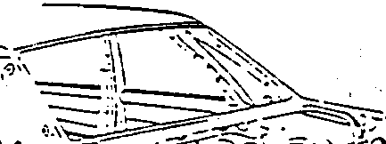 Front view of vehicle showing area near the front bumper and grille.