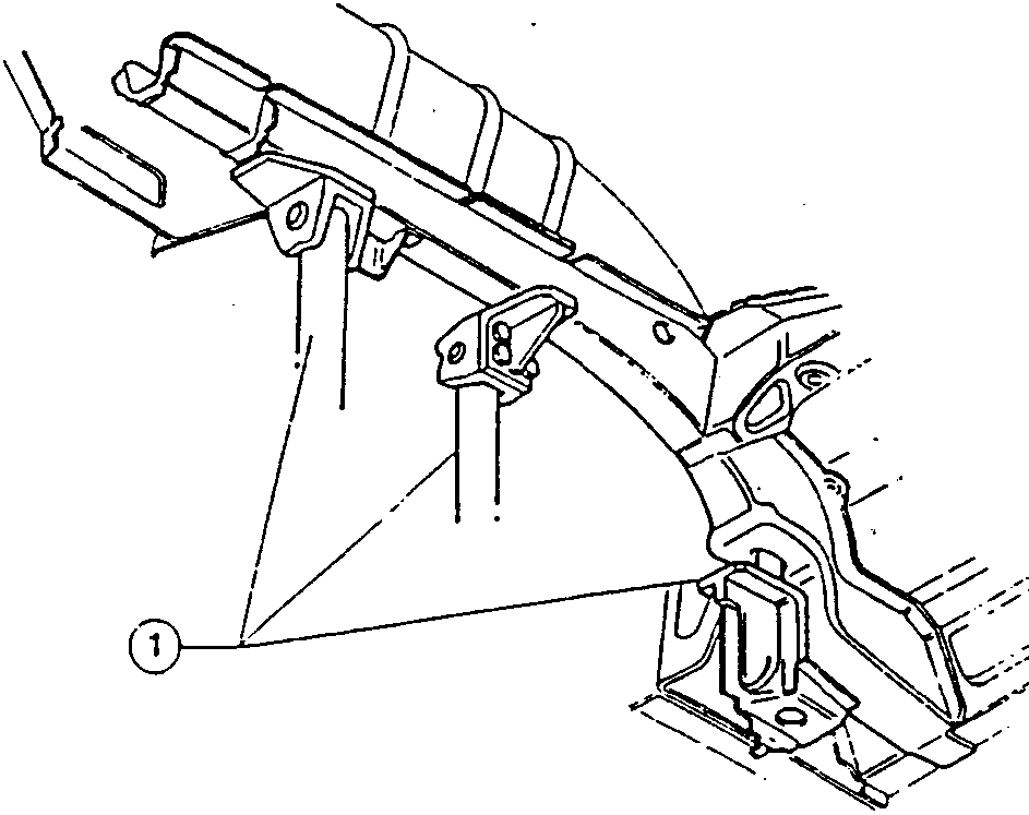 Illustration showing rail positioned using a jig