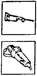 Two tools shown: one with a long handle and one with a short handle
