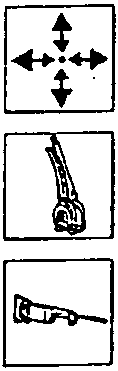 Illustration of alignment tools and measurement indicators.