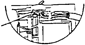 Close-up diagram of electrical connectors