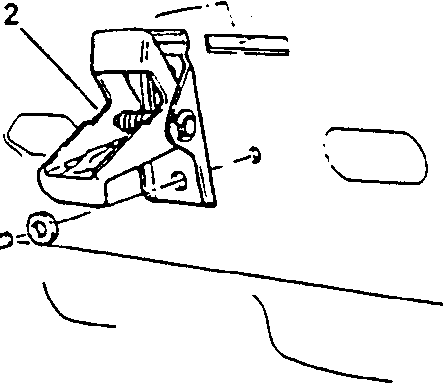 Bonnet safety lock diagram showing screw and device