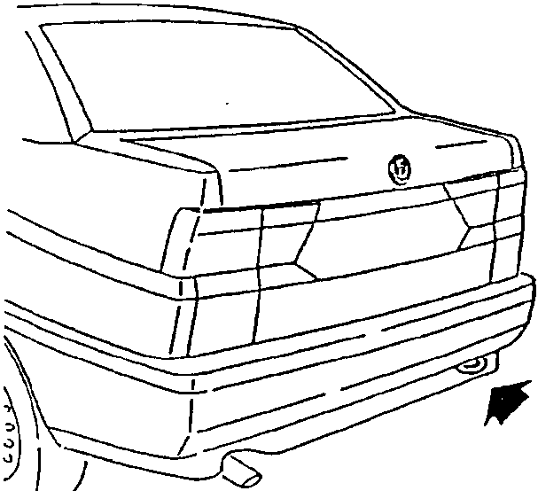 Rear tow hook