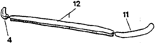 Side moulding with parts 4, 11, 12