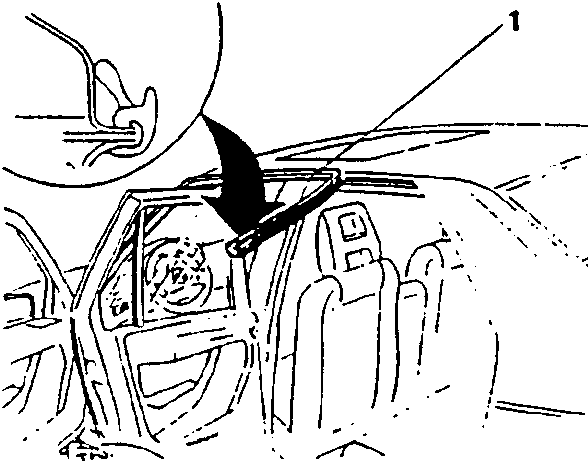 Diagram showing removal of roof panel seal starting from rear part