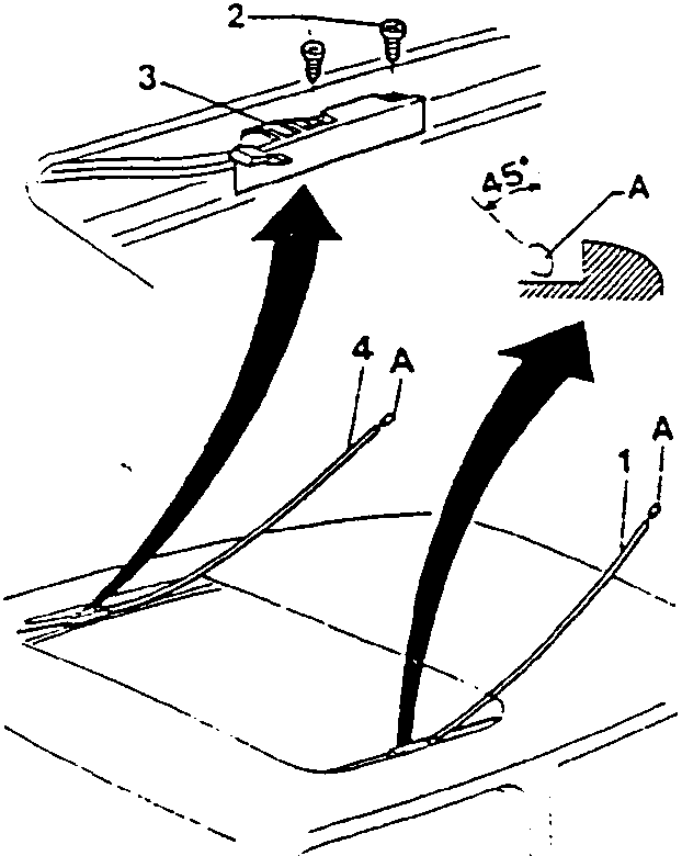 Flexible rack drawing showing racks, screws, and guide sheath with arrows indicating movement