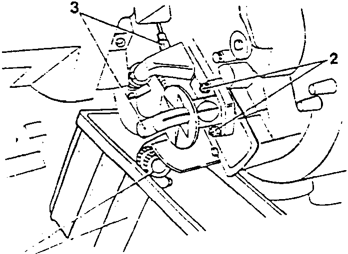 Diagram showing tap and control levers with labeled parts 1, 2, 3.