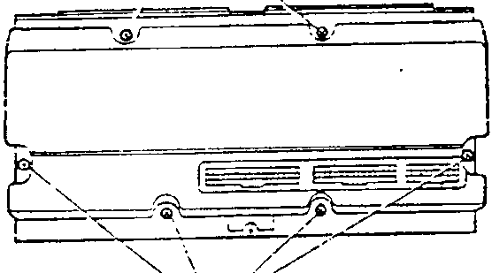 Detail of the rear side of the electronic control unit with cover removed.
