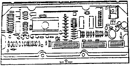 Detail of the reverse side of the second printed circuit.