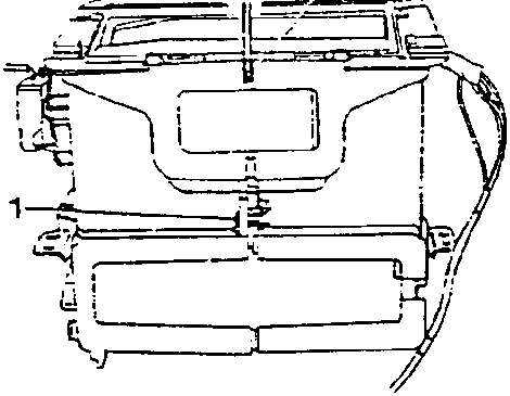 Diagram showing casing halves of heating-distribution unit