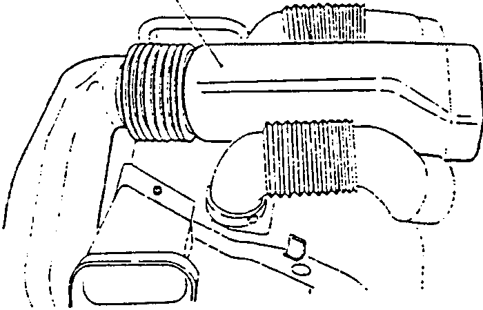 Central tube carrying air to tunnel outlets