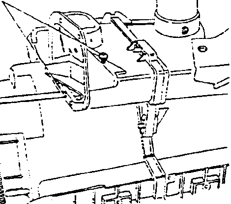 Diagram showing loosening two screws on a left-hand side outlet