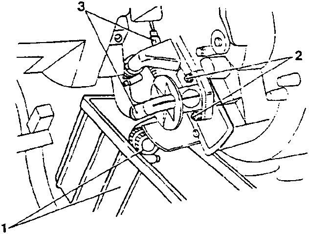 Diagram showing tap and control levers