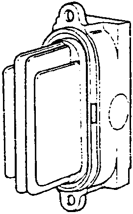 Diagram showing a variator housing with part 1 indicated.