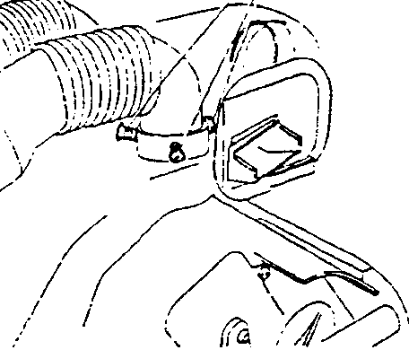 Fuel tank filler neck assembly with hose connection