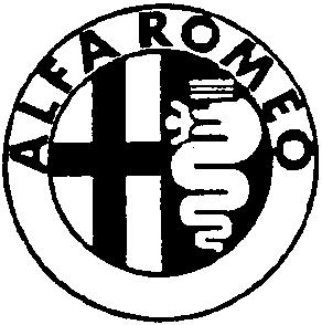 Alfa Romeo logo with cross and serpent