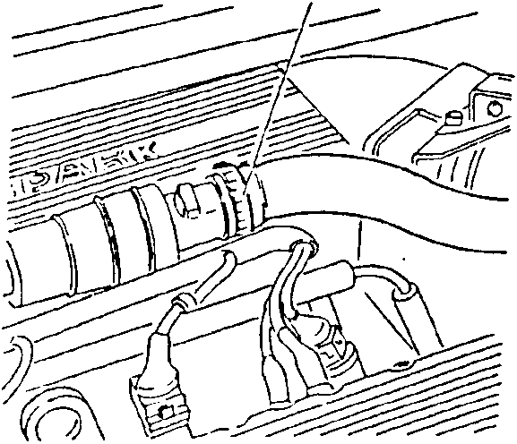 Air intake pipe disconnected from constant idle speed actuator