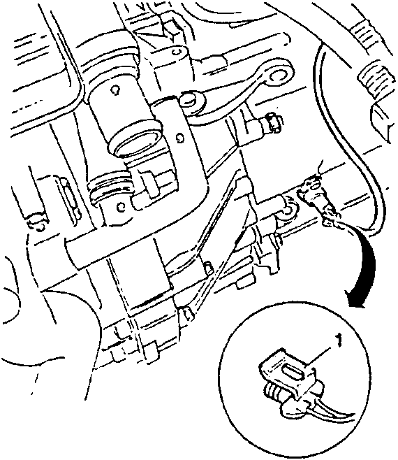 Close-up of reversing light switch electrical connection