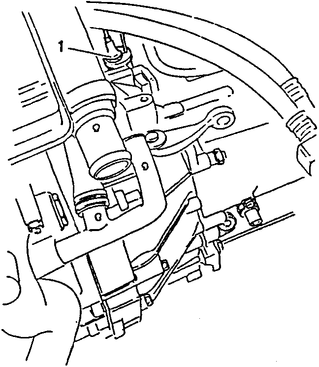 Close-up of odometer sensor cable connection