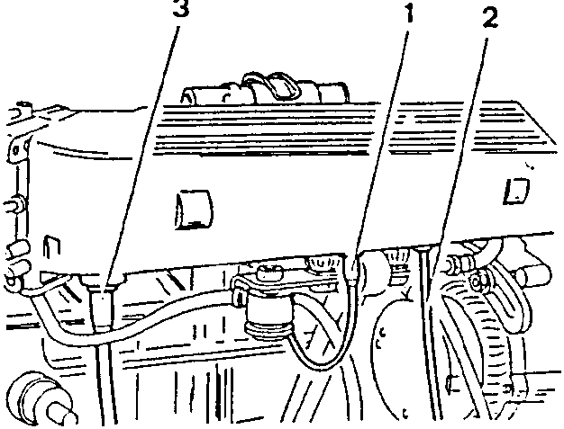 Diagram showing components labeled 1, 2, and 3.