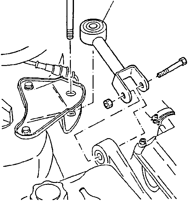 Engine damping rod being removed