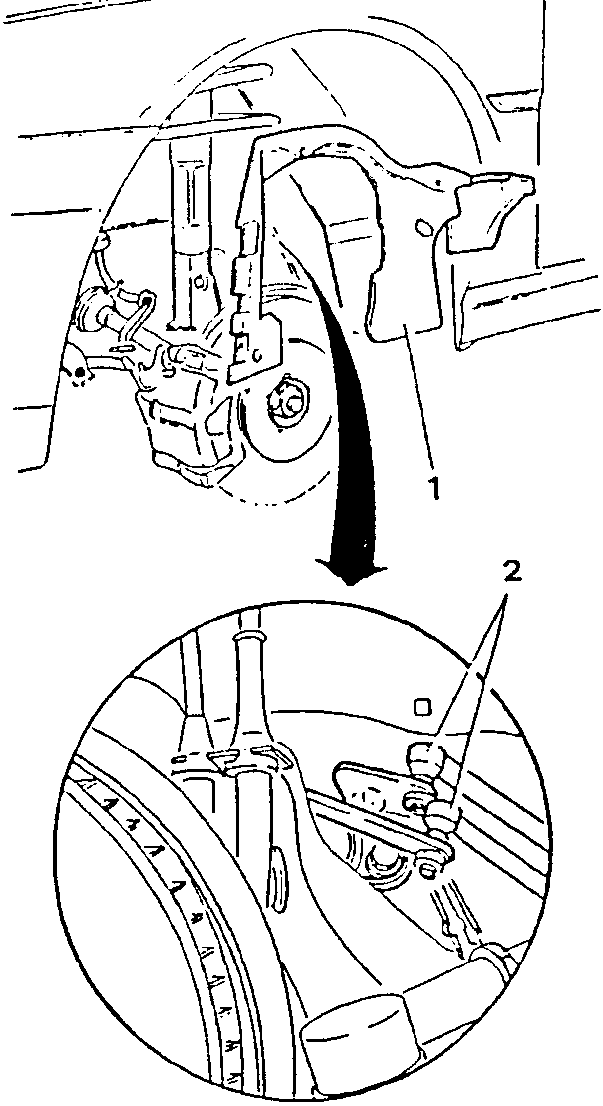Diagram showing removal of central engine protection cover and disconnection of gear selection rods