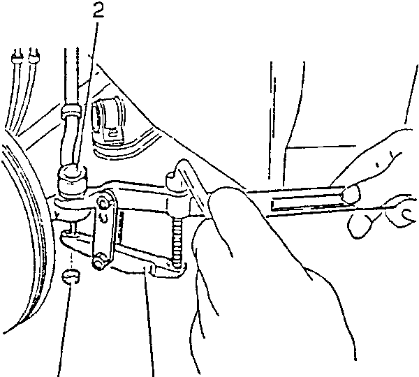 Steering tie-rod removal with tool 1.821.169.000 (A.3.0633)
