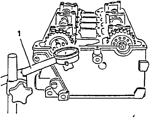 Engine timing gear assembly with camshafts and central cap