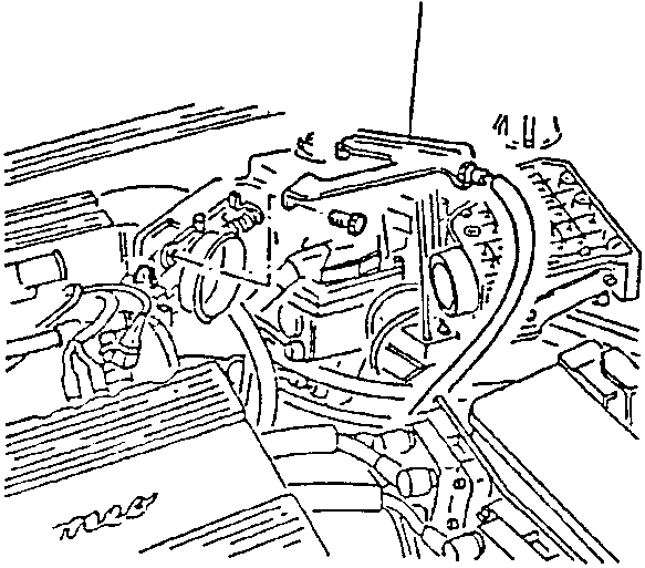 Accelerator cable support bracket removal