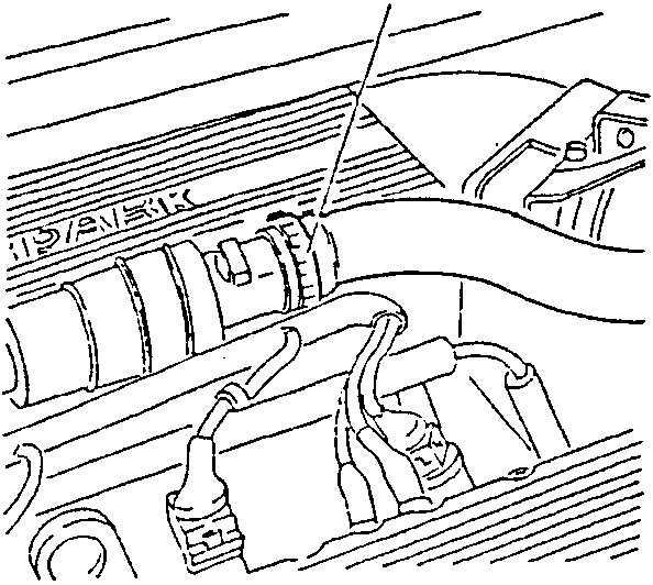 Air intake hose disconnected from constant idle speed actuator