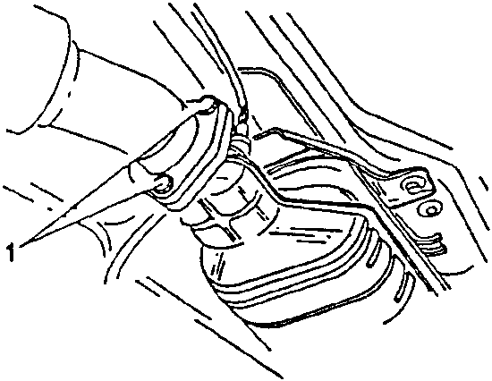 Forward section of exhaust pipe removal