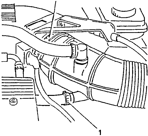 Oil vapour recirculation hose disconnected from corrugated sleeve