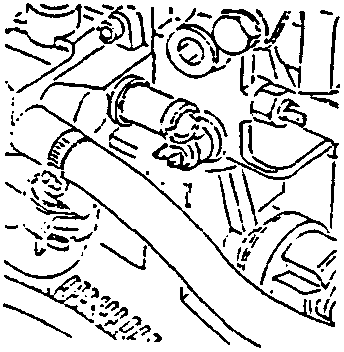 Electric cooling fan thermocontact illustration