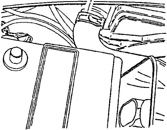 Close-up of engine coolant connection point