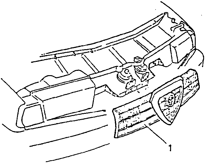 Front grill removal view