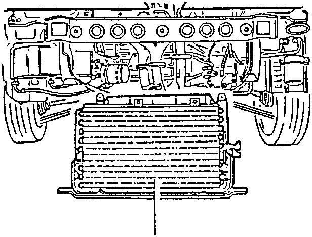 Radiator, condenser, electric fan and lower crossmember assembly