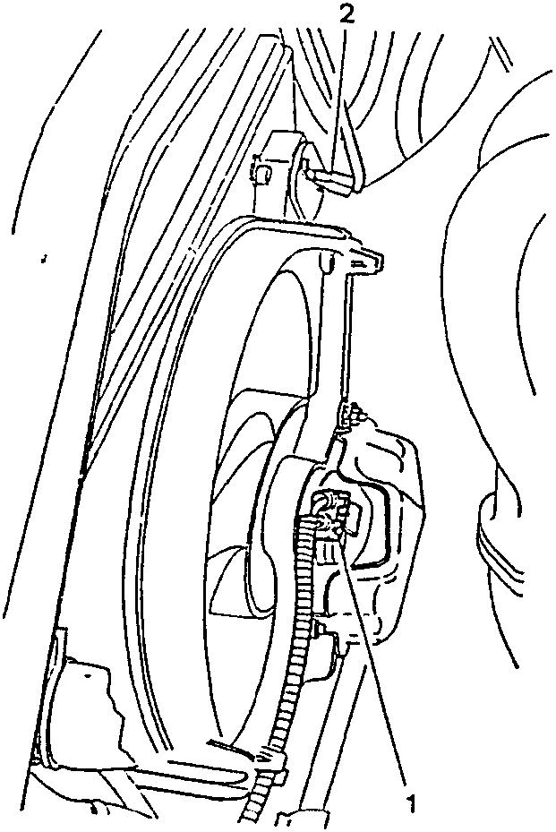 Diagram showing electrical connections to fan and resistance