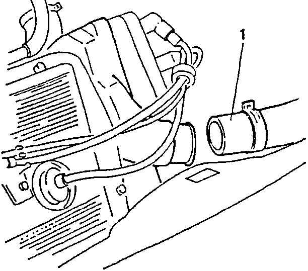 Engine coolant to radiator connecting sleeve disconnection
