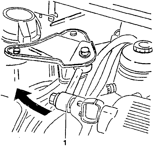 Antivibration rod disconnection diagram