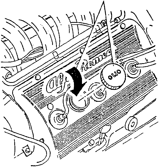 Oil being poured into engine crankcase