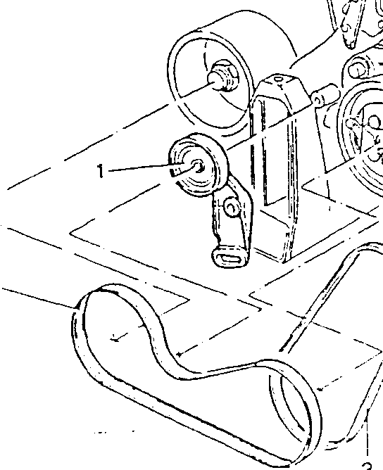 Diagram showing compressor components with numbered parts 1, 2 and 3