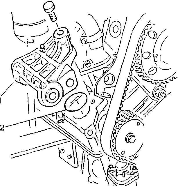 Engine showing upper bracket and O-ring removal