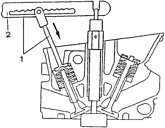 Diagram showing cone halves disassembly/reassembly cage installed on lever