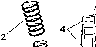 Diagram showing valve springs and tools with part numbers 1.821.124.000 (A.3.0522) and 1.820.049.000 (A.2.0359).