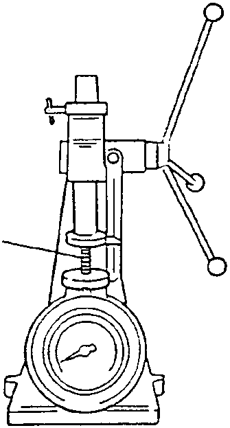 Valve spring testing machine with dynamometer