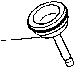 Diagram showing piston being withdrawn from belt tensioner body
