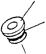 Piston stem guide and O-ring components