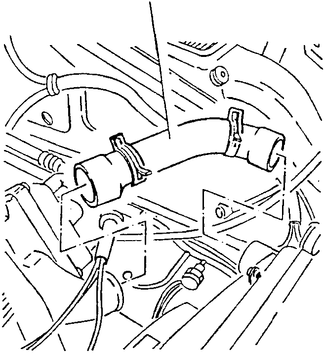 Radiator and ignition coil support connection