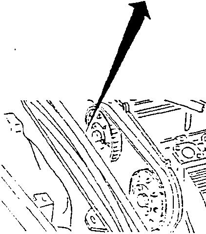 Upper alternator support removal