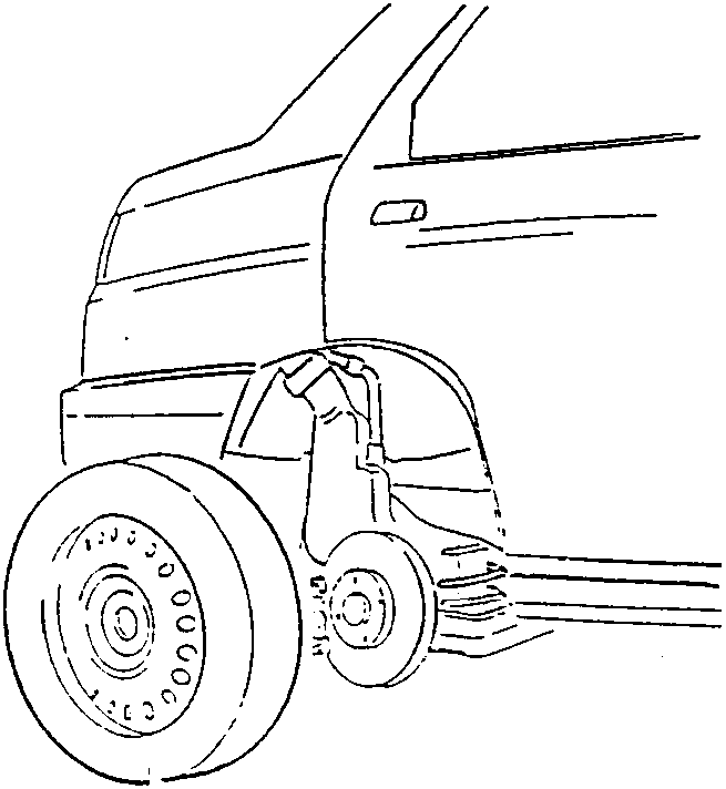 Right-hand rear wheel removed